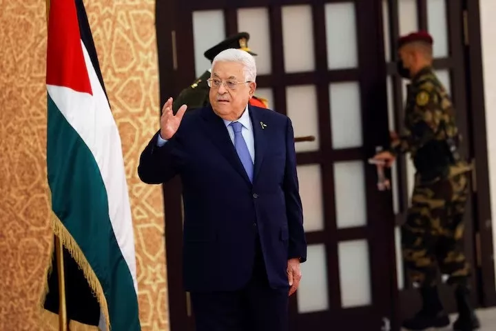 palestinian president mahmoud abbas in ramallah in the israeli occupied west bank march 31 2024 photo reuters palestinian president mahmoud abbas in ramallah in the israeli occupied west bank march 31 2024 photo reuters