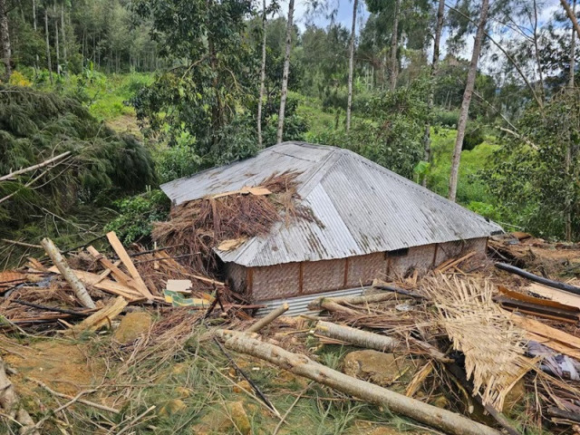 view of the damage after a landslide in maip mulitaka enga province papua new guinea may 24 2024 photo reuters