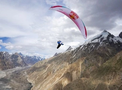 paraglider pilots await perfect weather conditions to soar above k2