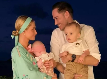 paris hilton celebrates husband carter reum s first father s day with tribute and photos