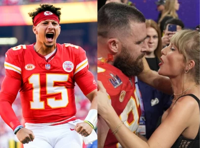 patrick mahomes jokes taylor swift convinced travis kelce to grow his hair out