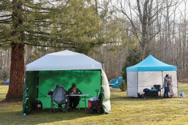 in a time of pandemic love is in the air on canada us border