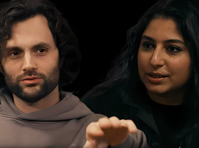 arooj aftab you star penn badgley team up for unexpected collab arooj aftab you star penn badgley team up for unexpected collab