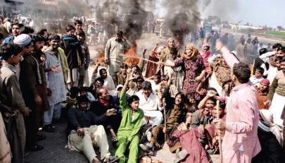 town planning anti encroachment drive halted after protest