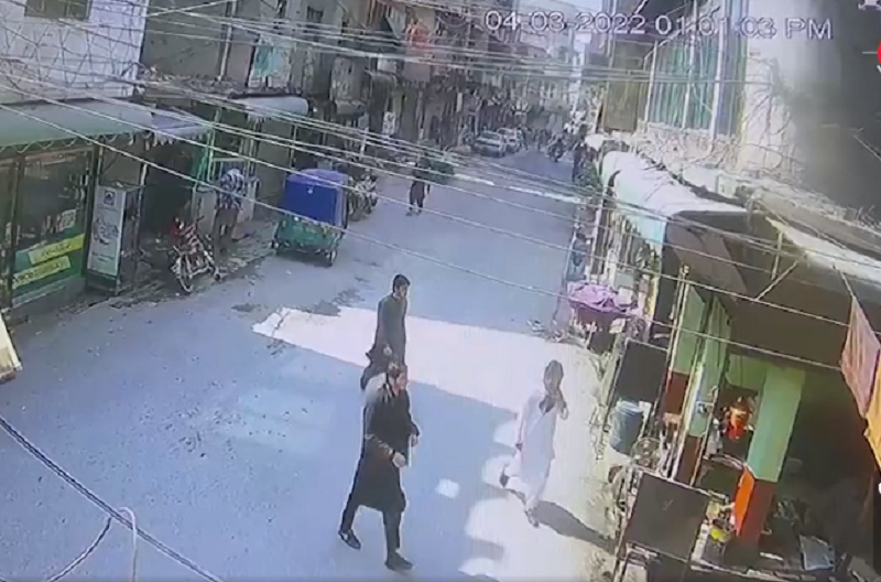 Photo of CCTV footage shows two handlers escorted Peshawar suicide bomber