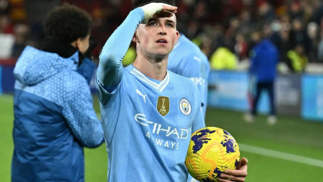 phil foden scored a hat trick in manchester city s 3 1 win over brentford photo afp phil foden scored a hat trick in manchester city s 3 1 win over brentford photo afp