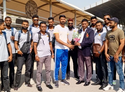 volleyball teams from iran sri lanka and turkmenistan arrive in pakistan volleyball teams from iran sri lanka and turkmenistan arrive in pakistan