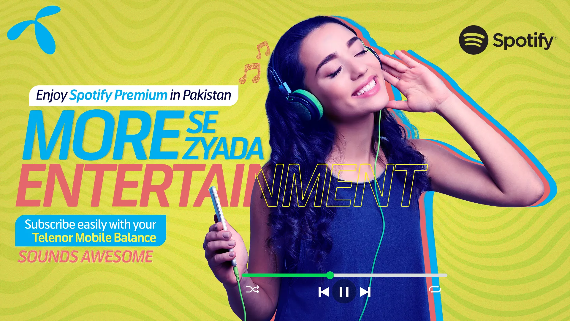 telenor collaborates with spotify to enable users to enjoy unlimited moresezyadaentertainment telenor collaborates with spotify to enable users to enjoy unlimited moresezyadaentertainment