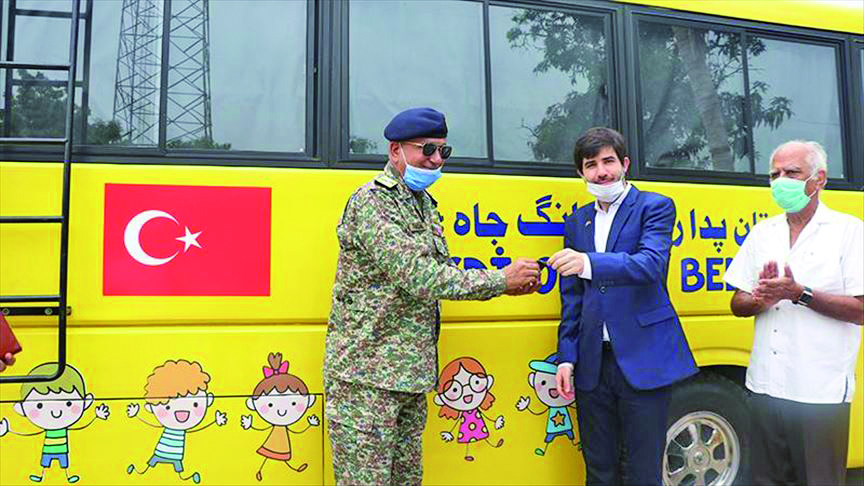 turkey donates school bus to balochistan