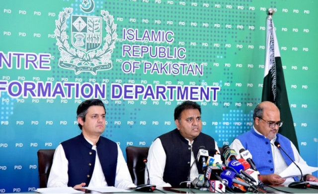 information minister fawad chaudhry addressing press conference along with energy minister hammad azhar and prime minister s adviser on accountability shahzad akbar in islamabad on monday photo pid information minister fawad chaudhry addressing press conference along with energy minister hammad azhar and prime minister s adviser on accountability shahzad akbar in islamabad on monday photo pid