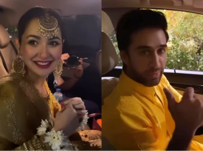 hania amir ali rehman khan crash random wedding shake a leg to peela rung