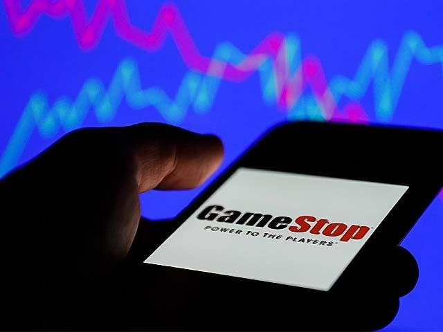 gamestop logo on a mobile screen source afp gamestop logo on a mobile screen source afp