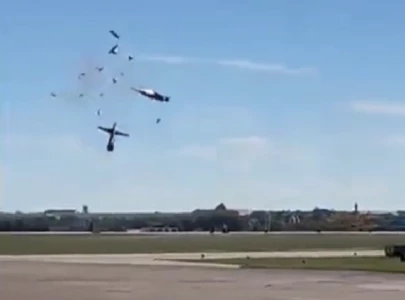 watch two wwii planes collide at us air show