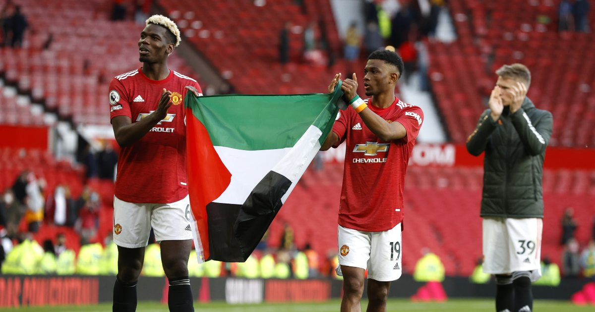 Pogba Diallo Display Palestine Flag After Man Utd Match