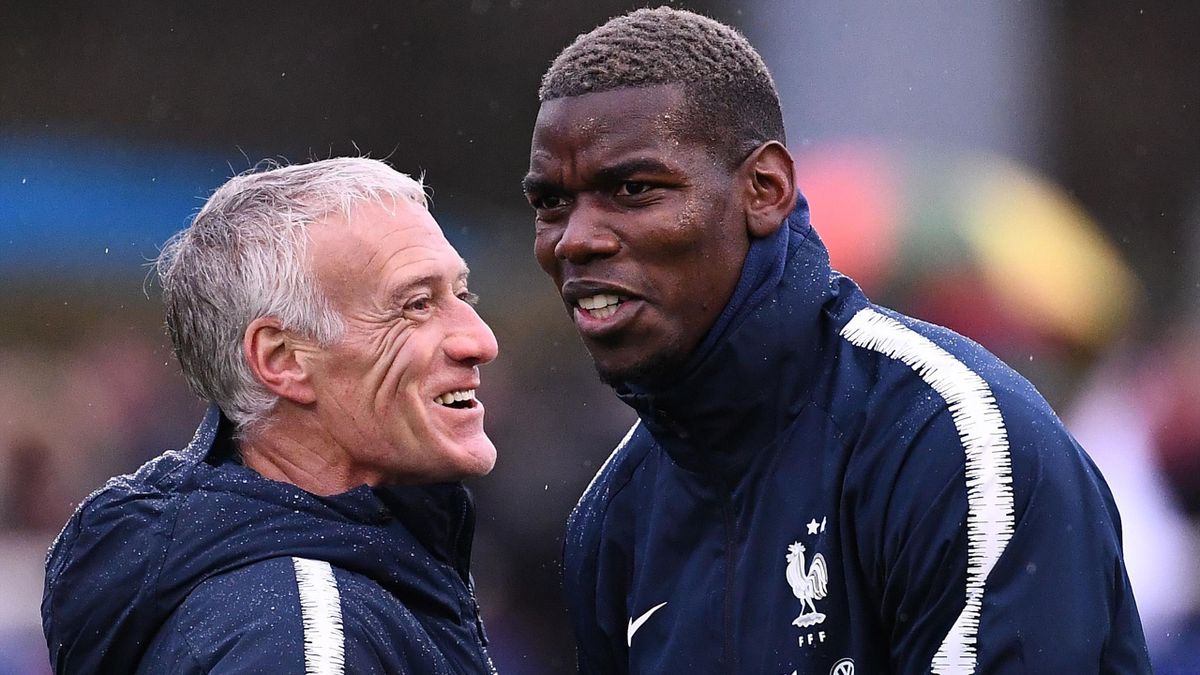 pogba cannot be happy with situation at man united says deschamps