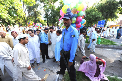 standing guard on eid day