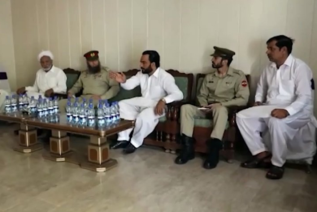the army officers also visited injured police officials photo radio pakistan the army officers also visited injured police officials photo radio pakistan