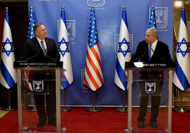 us secretary of state mike pompeo and israeli prime minister benjamin netanyahu make joint statements during a news conference after a meeting in jerusalem august 24 2020 photo reuters