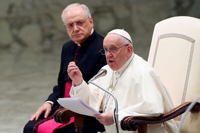 pope francis holds the weekly general audience at the vatican january 26 2022 photo reuters