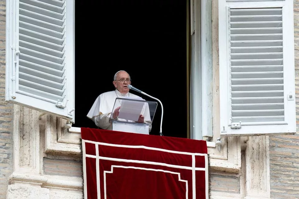 pope francis speaks during regina caeli prayer in saint peter s square at the vatican may 1 2022 photo reuters pope francis speaks during regina caeli prayer in saint peter s square at the vatican may 1 2022 photo reuters