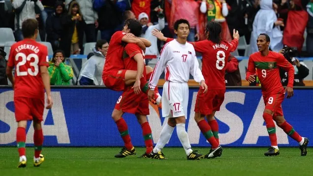 portugal thrashes north korea 7 0 portugal thrashes north korea 7 0
