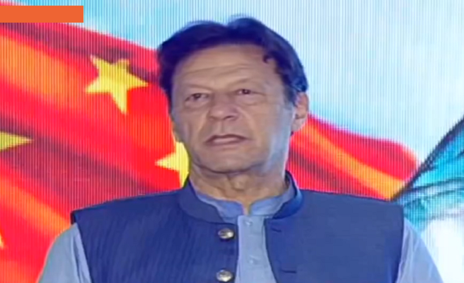 prime minister imran khan addresses a special event on green financing innovations in pakistan in islamabad on june 3 screengrab