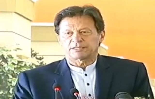 prime minister imran khan addresses a ceremony in sargodha on april 14 2021 screengrab