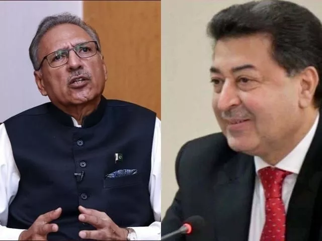 president arif alvi l and chief election commissioner cec sikandar sultan raja r photo file president arif alvi l and chief election commissioner cec sikandar sultan raja r photo file
