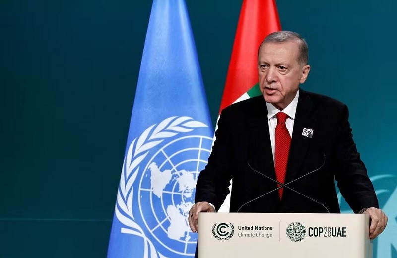 turkish president tayyip erdogan at the world climate action summit in dubai united arab emirates december 1 2023 photo reuters