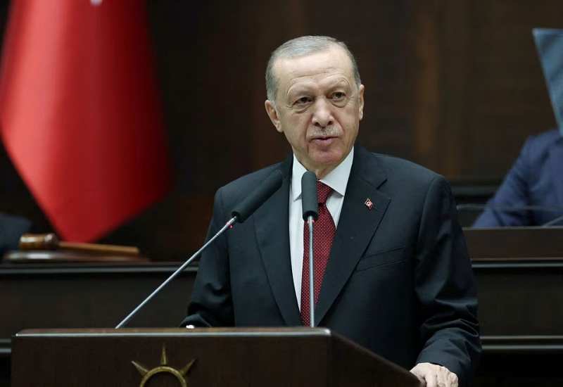 turkey s president tayyip erdogan addresses lawmakers at the turkish parliament in ankara turkey october 11 2023 photo reuters
