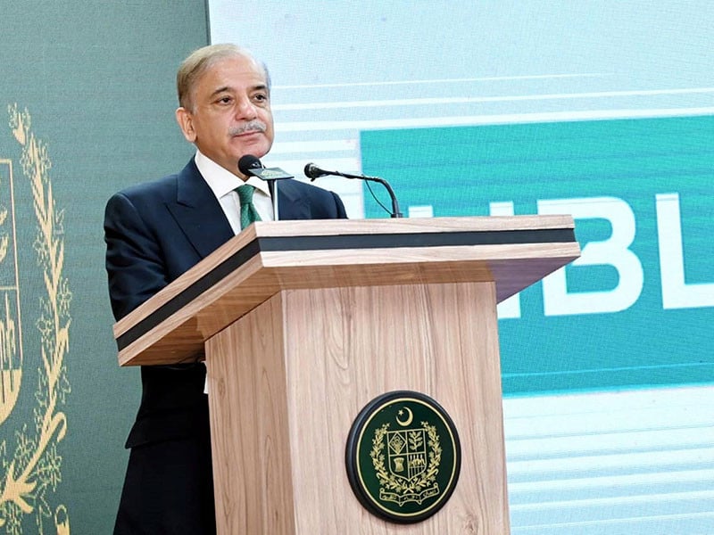 prime minister shehbaz sharif addressing a ceremony for cheque distribution among the beneficiaries of the prime minister youth loan programme in islamabad on february 23 2023 photo pid