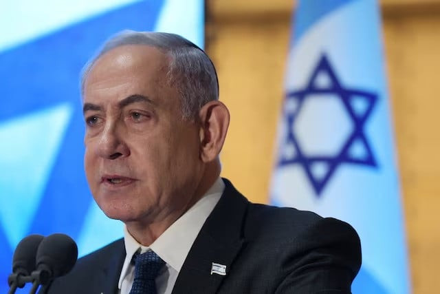 israeli pm benjamin netanyahu attends a memorial ceremony at the mount herzl military cemetery in jerusalem 16 july 2024 photo reuters israeli pm benjamin netanyahu attends a memorial ceremony at the mount herzl military cemetery in jerusalem 16 july 2024 photo reuters