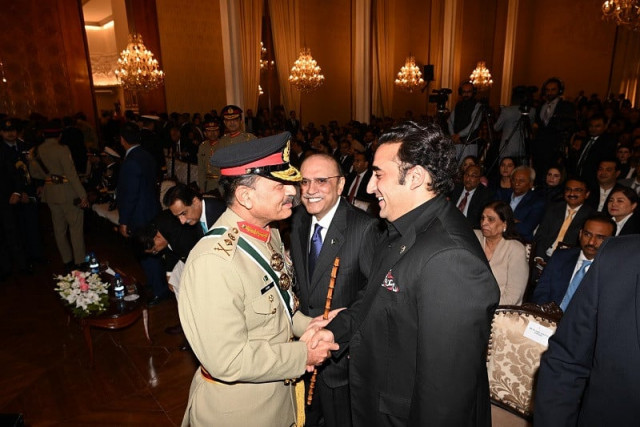 a diplomatic tapestry as leaders share pleasantries at shehbaz s inauguration