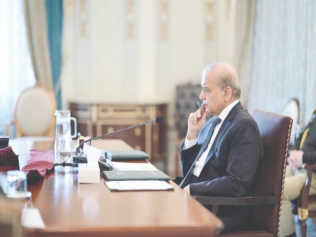 prime minister shehbaz sharif chairs a meeting in islamabad photo app