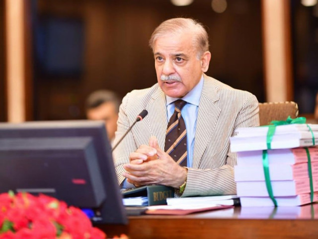 prime minister shehbaz sharif addressing the federal cabinet on june 9 2023 in islamabad photo pid prime minister shehbaz sharif addressing the federal cabinet on june 9 2023 in islamabad photo pid