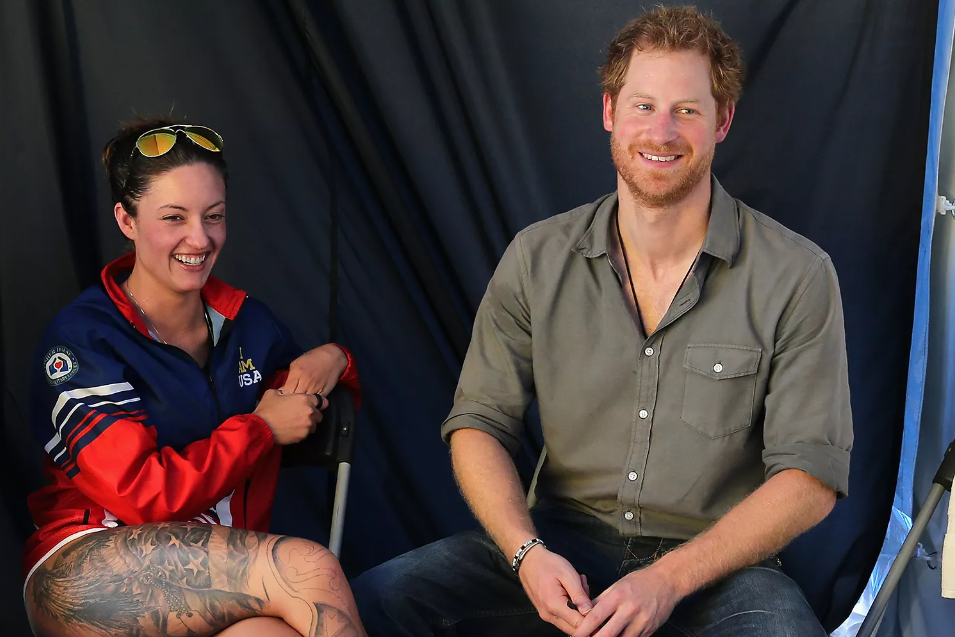 elizabeth marks and prince harry at the 2016 invictus games in orlando florida photo chris jackson pa