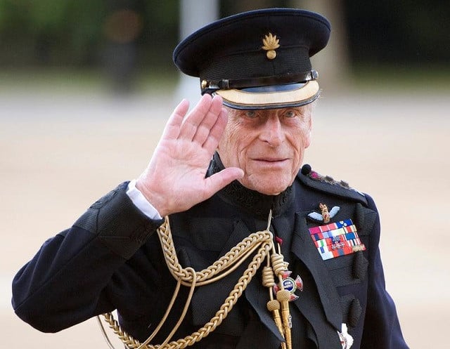 britain s prince philip arrives on the eve of his 90th birthday to take the salute of the household division beating retreat on horse guards parade in london june 9 2011 photo reuters