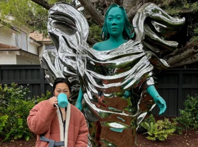 mark zuckerberg s grand gesture a giant sculpture of wife priscilla chan