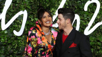 priyanka and nick jonas step out for the bluff premiere in a fashion miss