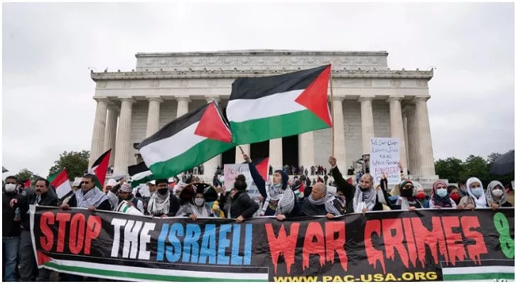 pro palestinian rally in washington seeks end to us aid to israel pro palestinian rally in washington seeks end to us aid to israel
