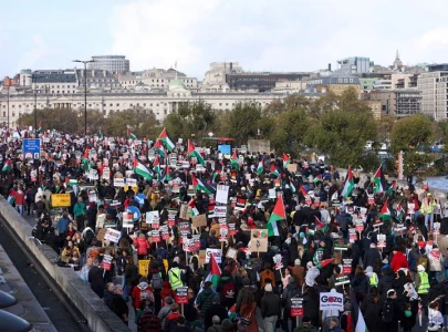 hundreds of thousands rally in global cities to support palestinians