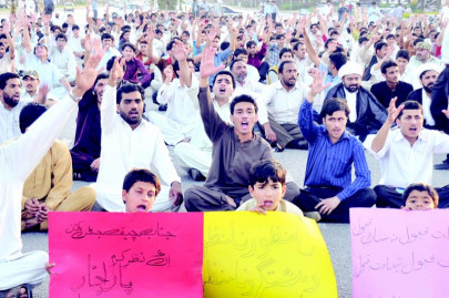protest camp parachinari youth still hopeful for a change of tide