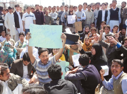 frustrated candidates protest cancellation of job exam frustrated candidates protest cancellation of job exam