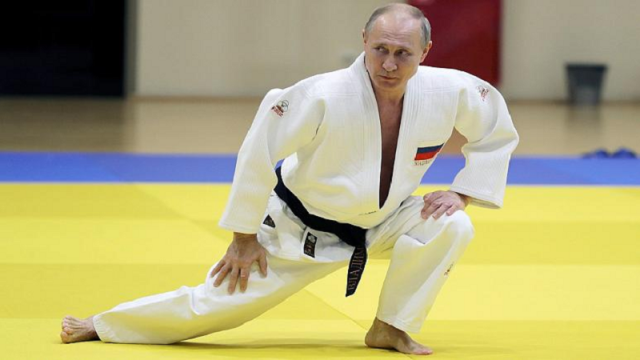 in this pool photo taken on thursday feb 14 2019 russian president vladimir putin right attends a training session with the russian national judo team photo afp in this pool photo taken on thursday feb 14 2019 russian president vladimir putin right attends a training session with the russian national judo team photo afp