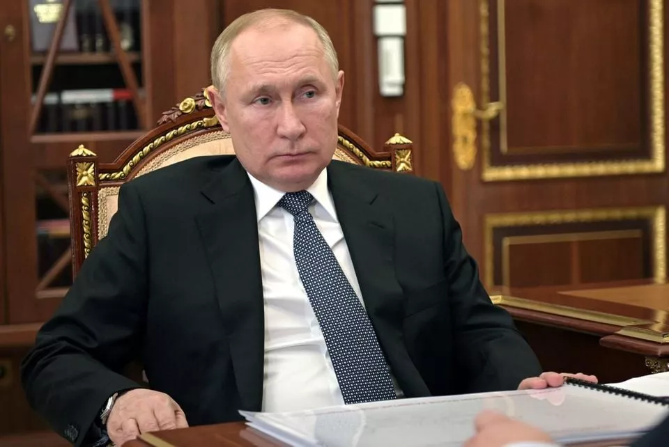 russian president vladimir putin listens to governor of the novgorod region andrei nikitin during a meeting at the kremlin in moscow russia march 22 2022 photo reuters russian president vladimir putin listens to governor of the novgorod region andrei nikitin during a meeting at the kremlin in moscow russia march 22 2022 photo reuters