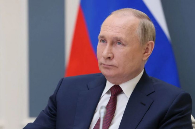 russian president vladimir putin attends the plenary session of the first eurasian economic forum in bishkek via video link from moscow russia may 26 2022 photo reuters russian president vladimir putin attends the plenary session of the first eurasian economic forum in bishkek via video link from moscow russia may 26 2022 photo reuters