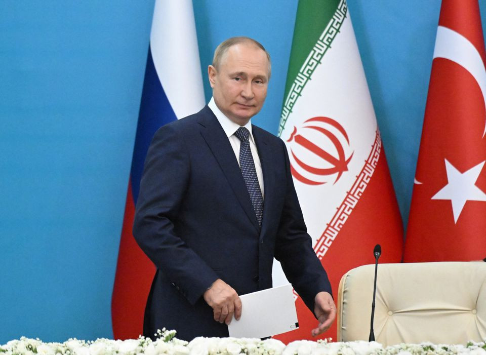 russian president vladimir putin attends a news conference following the astana process summit in tehran iran july 19 2022 photo reuters