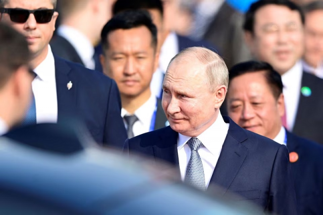 russia s president vladimir putin arrives at beijing capital international airport to attend the third belt and road forum in beijing china october 17 2023 photo reuters russia s president vladimir putin arrives at beijing capital international airport to attend the third belt and road forum in beijing china october 17 2023 photo reuters