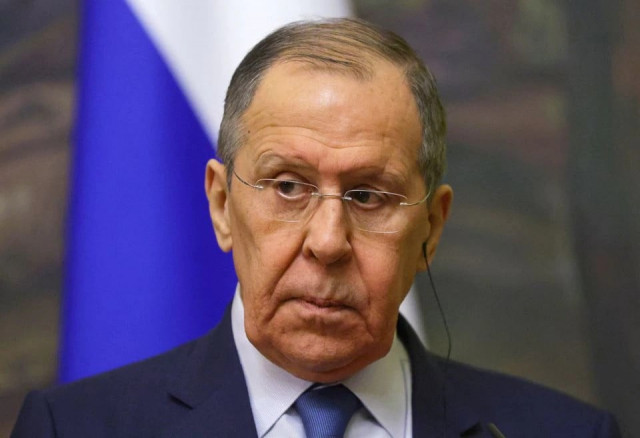 russian foreign minister sergei lavrov attends a joint news conference with qatari deputy prime minister and minister of foreign affairs sheikh mohammed bin abdulrahman al thani in moscow russia march 14 2022 photo reuters