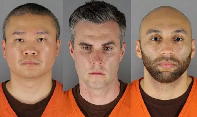 l r former minneapolis police officers tou thao thomas lane and j alexander kueng in a combination of booking photographs from the minnesota department of corrections and hennepin county jail in minneapolis minnesota u s photo reuters l r former minneapolis police officers tou thao thomas lane and j alexander kueng in a combination of booking photographs from the minnesota department of corrections and hennepin county jail in minneapolis minnesota u s photo reuters